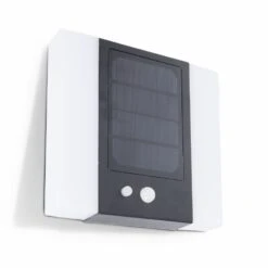 Applique Murale Solaire Led Aluminium Blanche