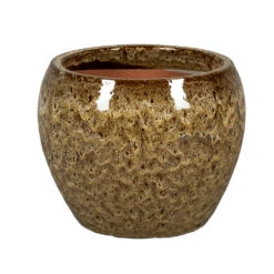 Pot émaillée Misty Indigo MD Marron - D.28xH.23cm