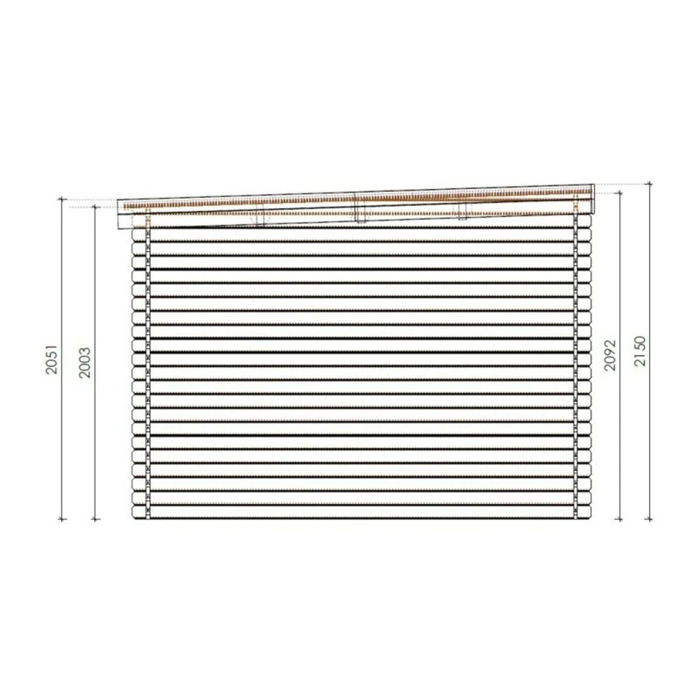 Abri De Jardin En Bois | 18,00m2 | Double With Windows Filled With Plexiglassx6,09m | Ep. 24 | Couleur Natural | Dom580 | Altanka – Image 3