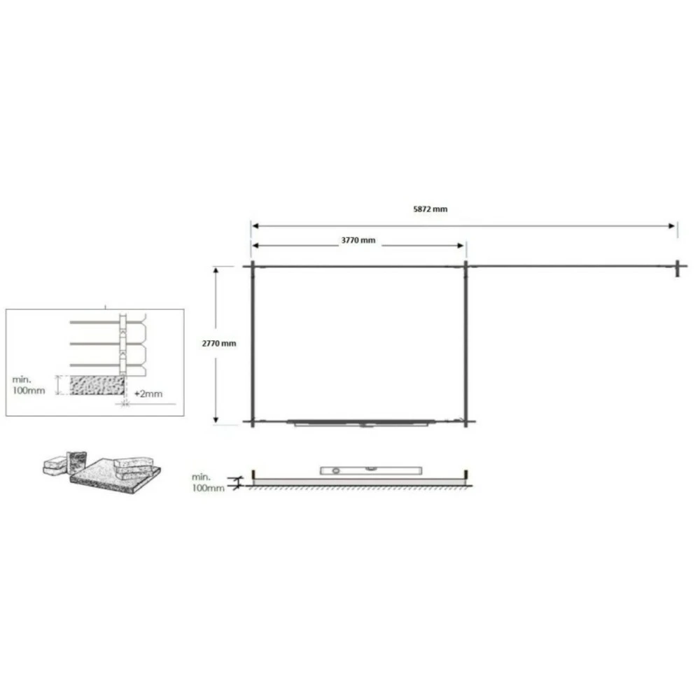 Abri De Jardin En Bois | 18,00m2 | Double With Windows Filled With Plexiglassx6,09m | Ep. 24 | Couleur Natural | Dom580 | Altanka – Image 4