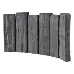 Bordurette Courbée, Aspect Schiste - L.52 X H.26 Cm (4,9kg)