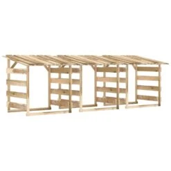 VIDAXL Pergolas Avec Toits 3 Pcs 100x90x100 Cm Bois De Pin Imprégné