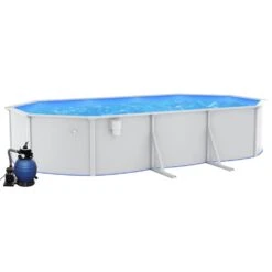 VIDAXL Piscine Avec Pompe Filtrante à Sable 610x360x120 Cm