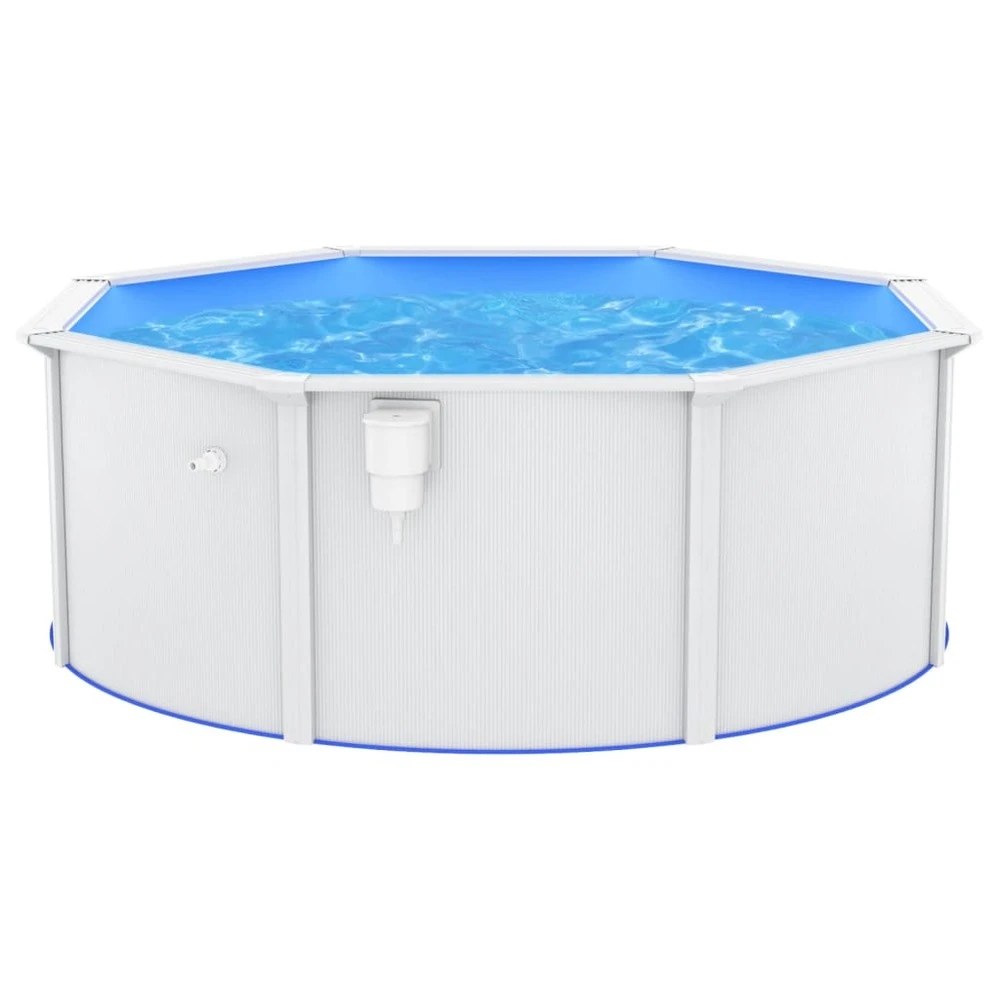 VIDAXL Piscine Avec Parois En Acier 360x120 Cm Blanc – Image 3