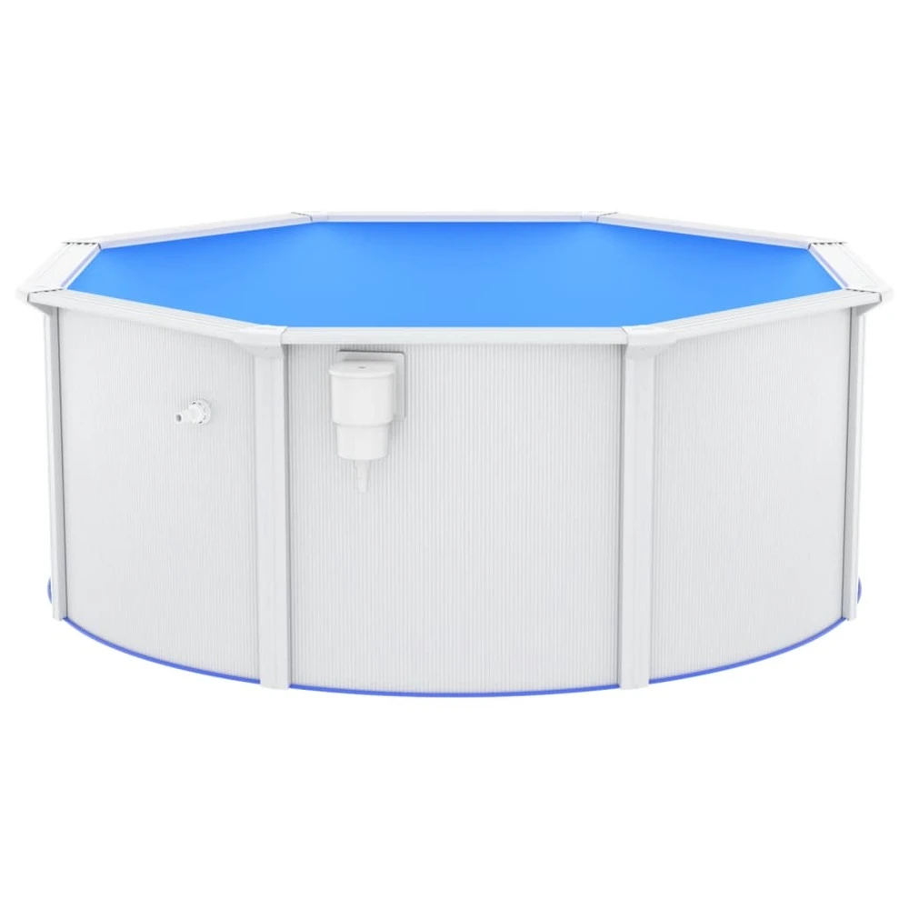 VIDAXL Piscine Avec Parois En Acier 300x120 Cm Blanc – Image 4