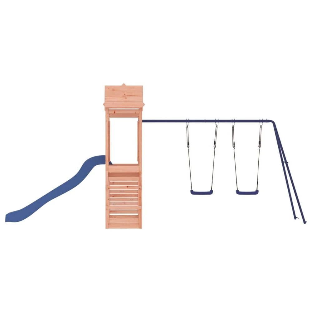 VIDAXL Maisonnette De Jeu Toboggan Et Balançoires Bois Massif Douglas – Image 6