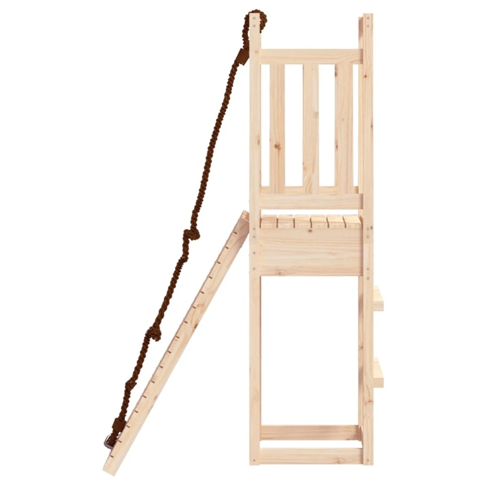 VIDAXL Maisonnette De Jeu Avec Mur D'escalade Bois Massif De Pin – Image 5