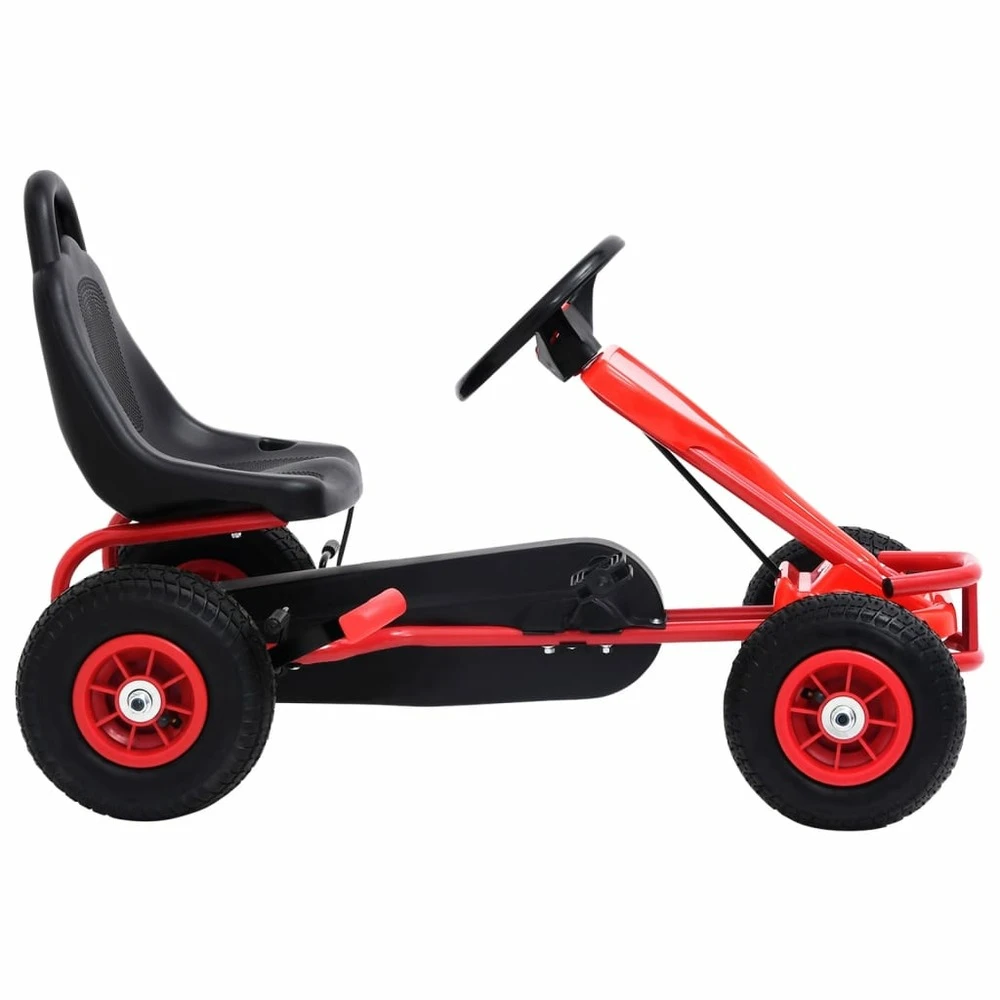 VIDAXL Kart à Pédales Avec Pneus Rouge – Image 2