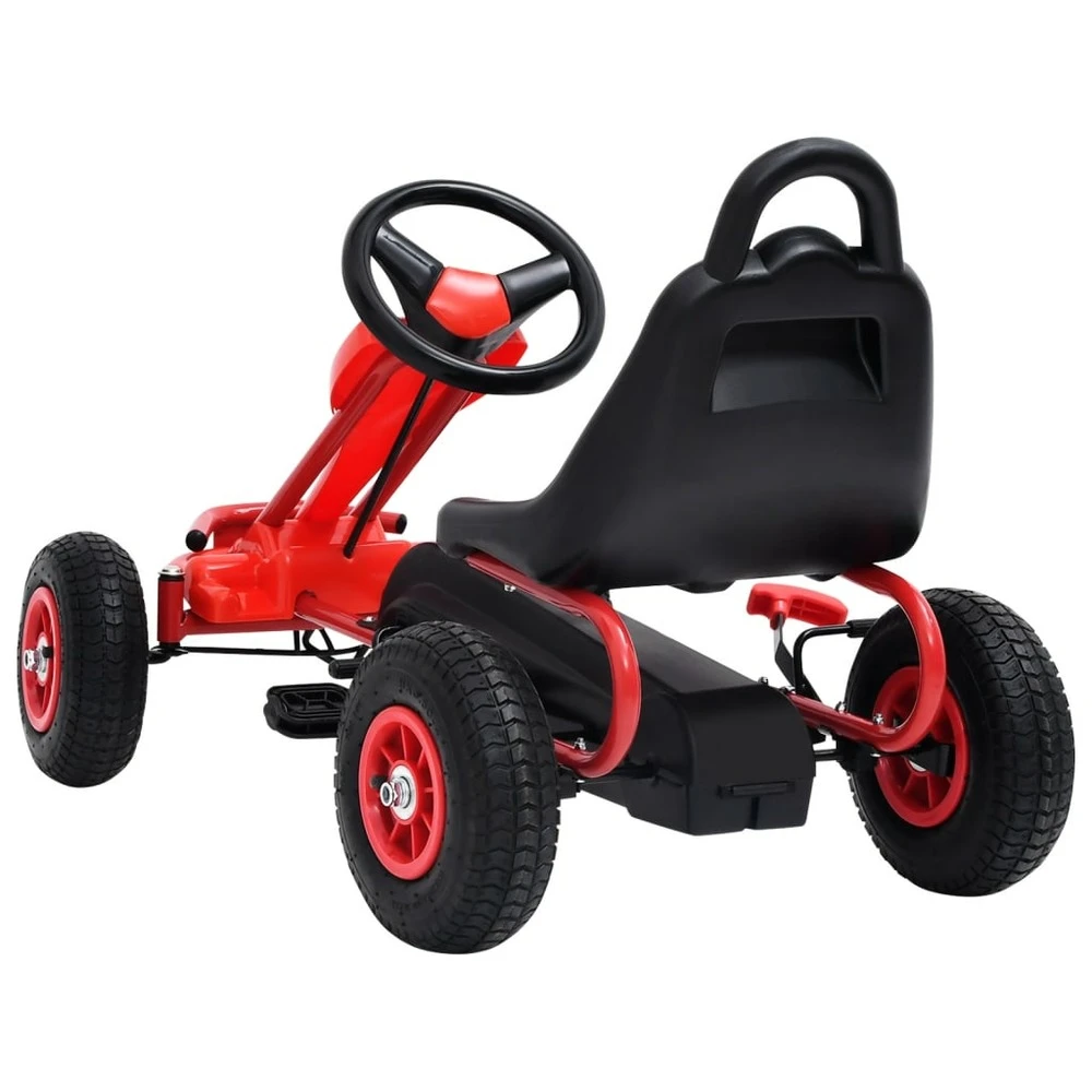 VIDAXL Kart à Pédales Avec Pneus Rouge – Image 4