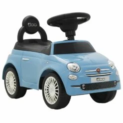 VIDAXL Voiture Ă Chevaucher Fiat 500 Bleu