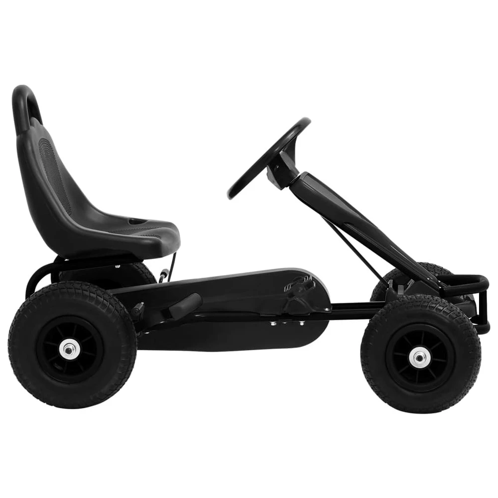 VIDAXL Kart à Pédales Avec Pneus Noir – Image 2