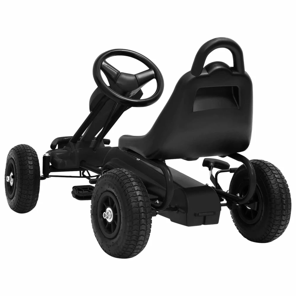 VIDAXL Kart à Pédales Avec Pneus Noir – Image 4