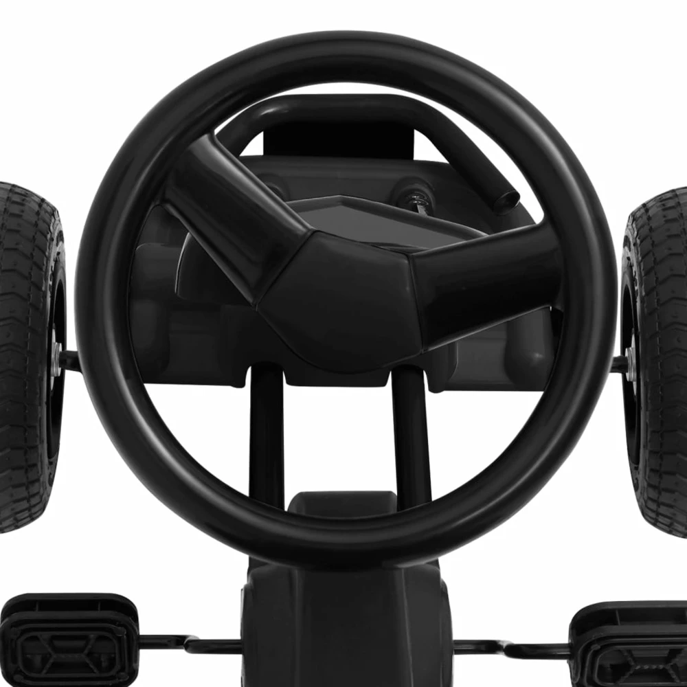 VIDAXL Kart à Pédales Avec Pneus Noir – Image 5