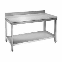 Table Ă Plancha Tout Inox 2 Plateaux Longueur 120 Cm