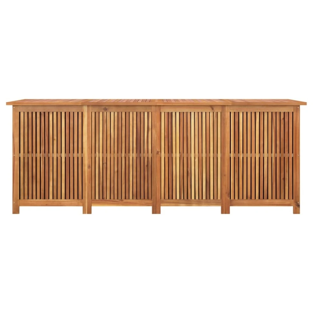 VIDAXL Boîte De Rangement De Jardin 200x80x75 Cm Bois Massif D'acacia – Image 4