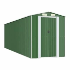 VIDAXL Abri De Jardin Vert 192x689x223 Cm Acier Galvanisé