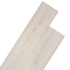 VIDAXL Planches De Plancher Pvc Non Auto-adhésif Blanc Chêne Classique