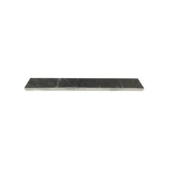 Bordure De Jardin Piquet Ardoise Clivée 80x10x3 Cm - Noir (lot De 15)