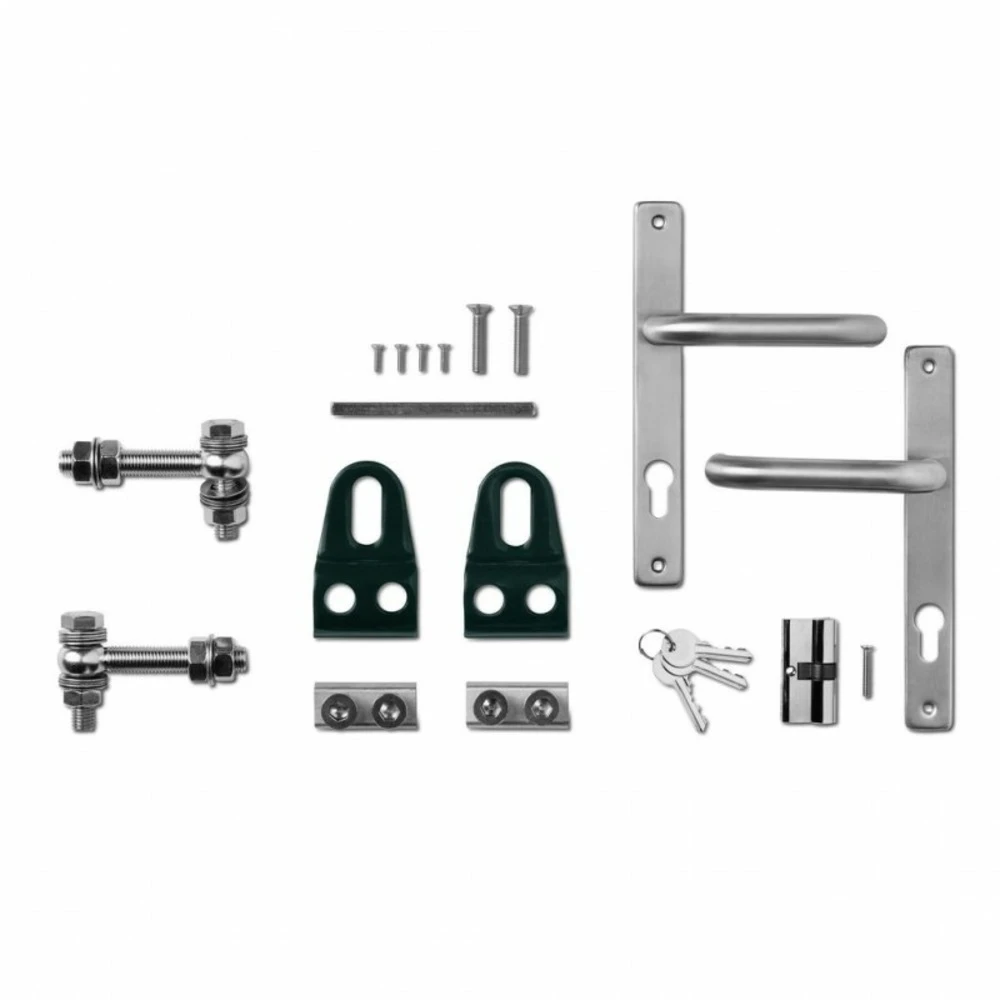 Portillon Barreaudé Acier Galvanisé Passage 1m Vert H 1m20 – Image 4