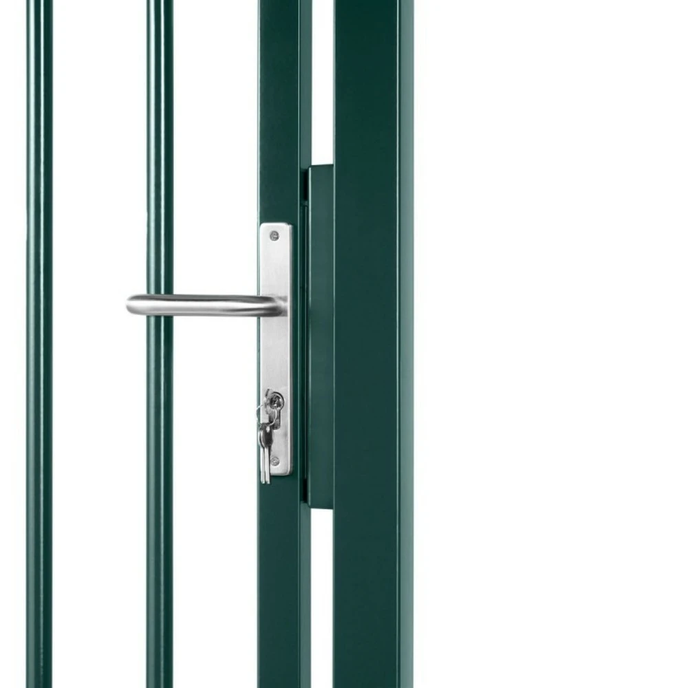 Portillon Barreaudé Acier Galvanisé Passage 1m Vert H 1m20 – Image 2