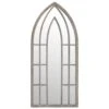 VIDAXL Miroir De Jardin Sable 70x30 Cm Fer Pour Utilisation Extérieure