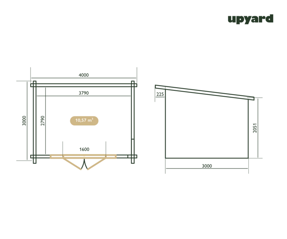 Maison De Jardin Riesling | 400x300 Cm | Certifié Pefc – Image 3
