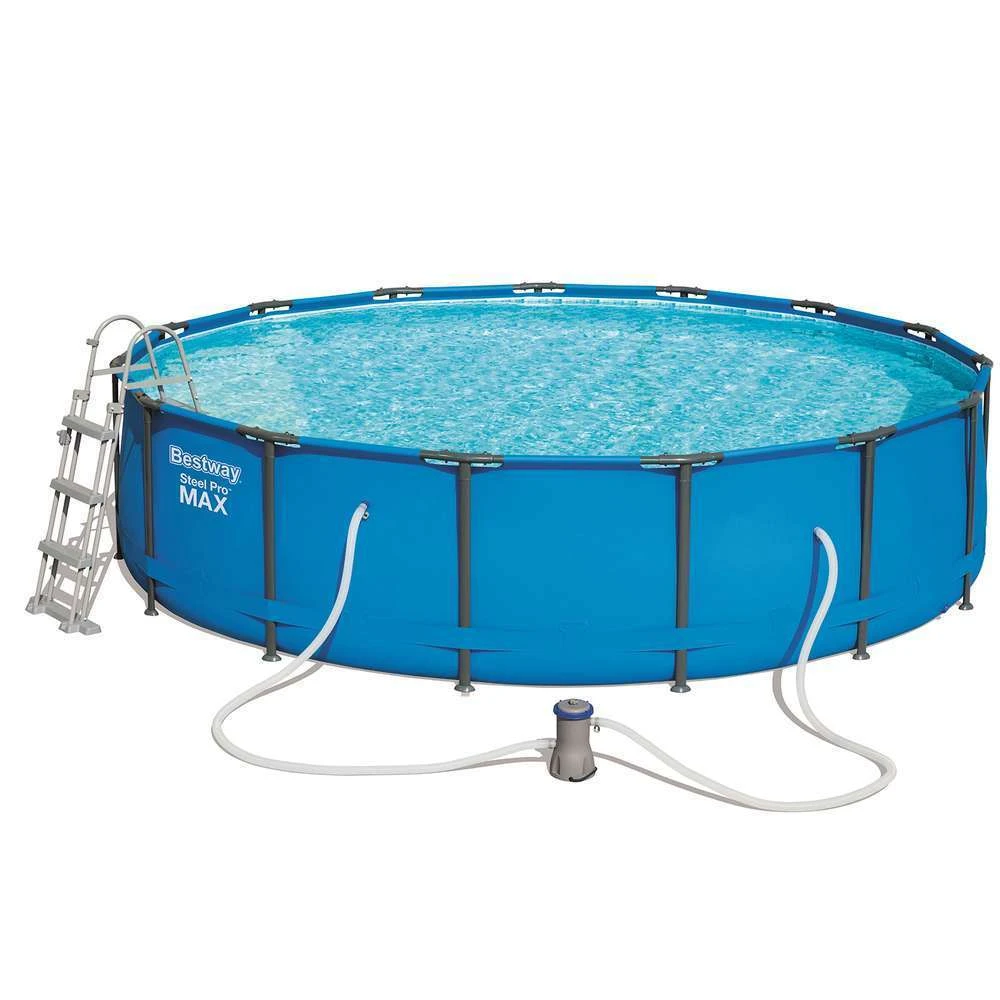 Bestway Kit Piscine Steel Pro Max Pools D 457 H 107 + FAC+ T + B + E – Image 2