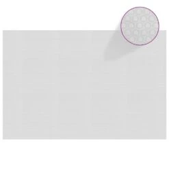VIDAXL Film Solaire De Piscine Flottant Pe 600x400 Cm Gris