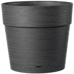 Pot Vaso Save R à Réserve D'eau En Plastique Anthracite Ø29cm