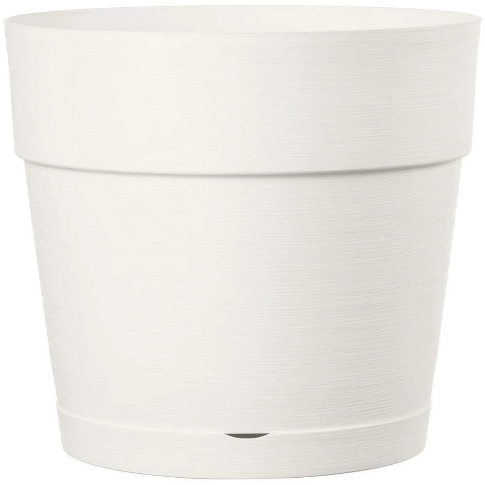 Pot Vaso Save R à Réserve D'eau En Plastique Bianco Ø29cm