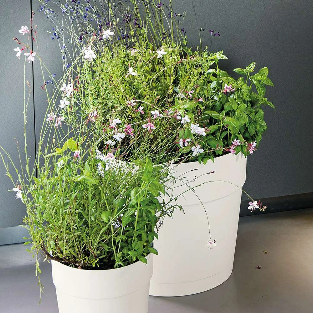 Pot Vaso Save R à Réserve D'eau En Plastique Bianco Ø29cm – Image 3